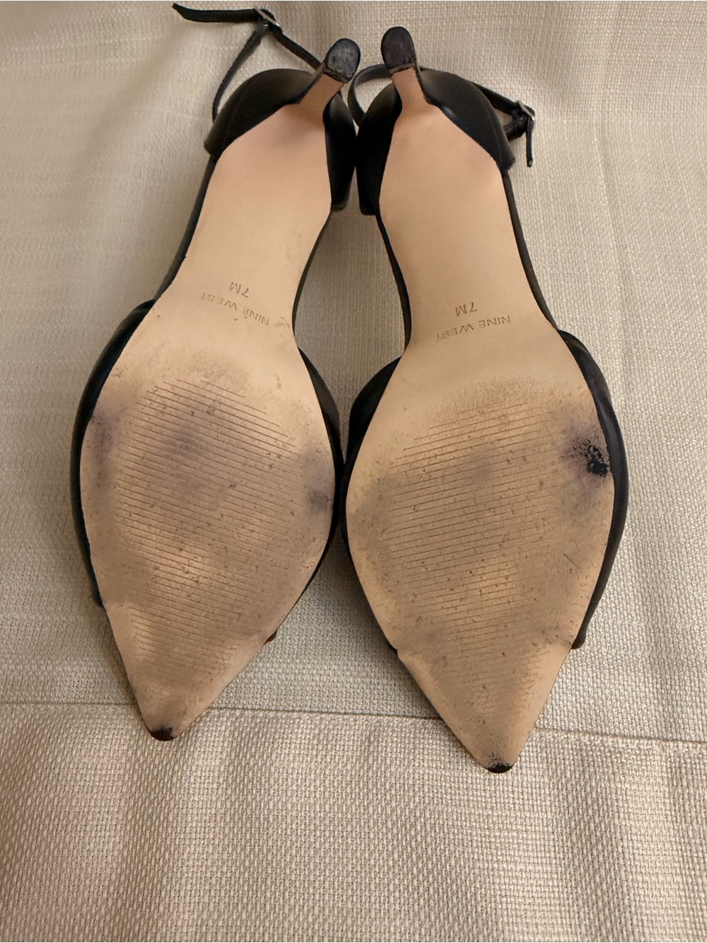 Nine West Black D'Orsay High Heel Pump with Knotted Front - Picture 9 of 10